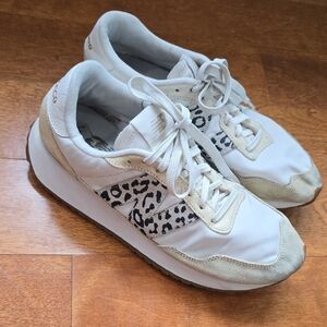 New Balance 237 Sea Salt Leopard Print Sneakers size 10